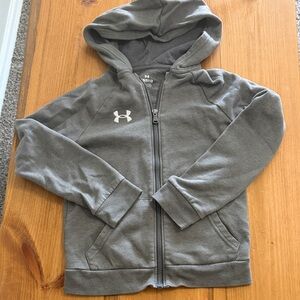 Under Armour Kids Charcoal Zip-Up Hoodie